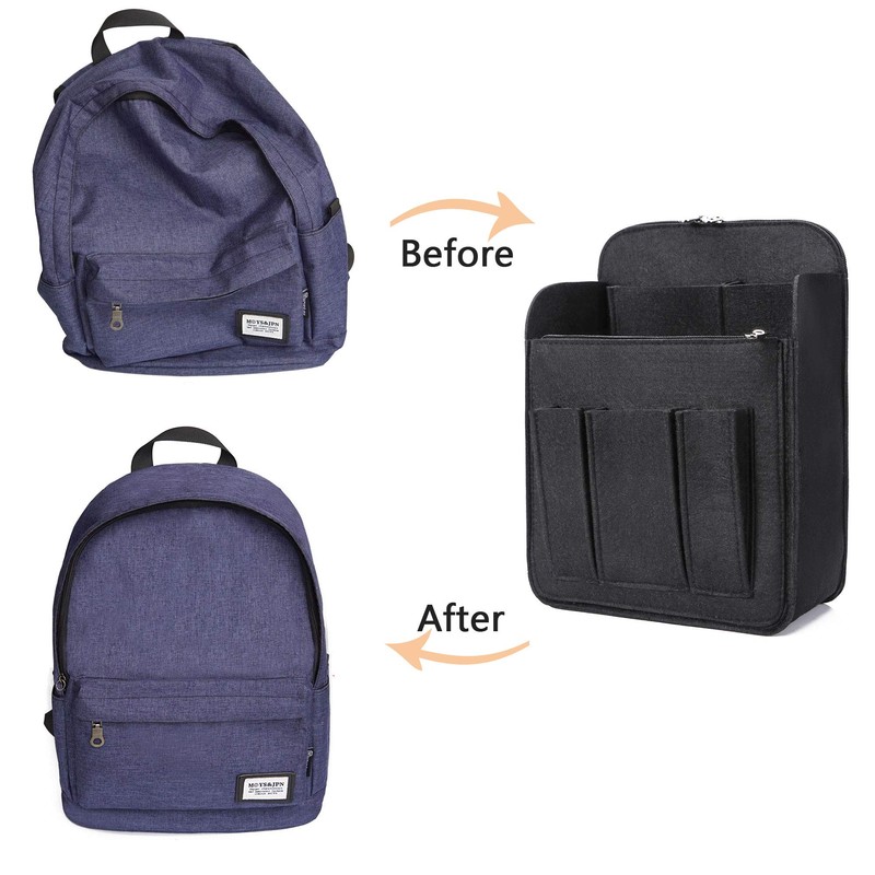 Yoillione Felt Backpack Organizer Insert for Women and Men, Large