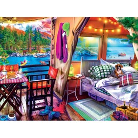 Masterpieces 300 Piece EZ Grip Jigsaw Puzzle - Glamping Style - 18"x24"
