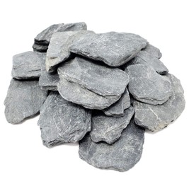 Capcouriers Small Slate Stones (Slate Stones 2.5 LBS) - Natural Slate Rocks - Range from 1 to 2 inches (Stones are Dusty)
