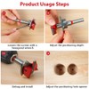 flintronic Forstner Drill Bit, 20mm Adjustable Positioning Drill Bit Set,
