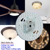 18W Dimmable LED Ceiling Fan Flush Mount Light Engine Retrofit