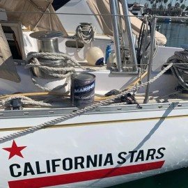 Marine Coat One, Clear Gelcoat Repair Kit For Boat, Clear Without Wax, 1 Gallon