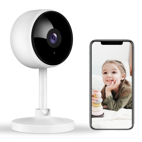 Indoor Camera, Cameras for Home Security with Night Vision, Pet Camera with Phone App, 2K Indoor Security Camera, Motion Detection, 2-Way Audio, WiFi Camera Home Camera Compatible with Alexa