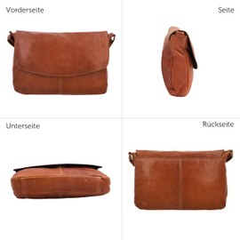 Gusti Maisie Women's Shoulder Bag Leather Small Handbag Party Vintage Brown Leather, brown