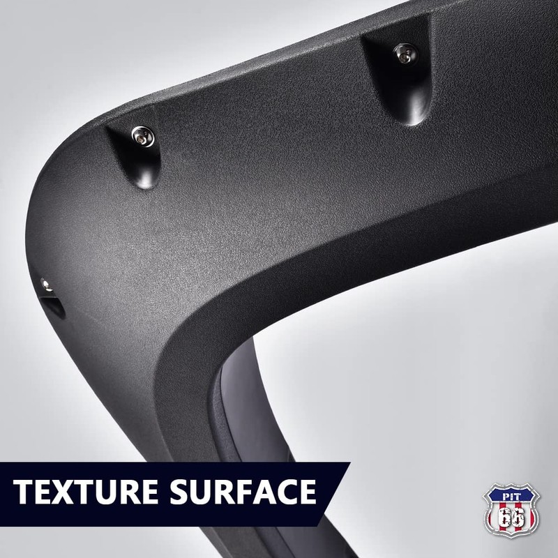 PIT66 Fender Flares,Compatible with 2004-2008 Ford F150(NOT For Heritage), Rugged