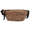 1-Piece Leopard Print Bag, Khaki Animal Print Bum Bag