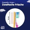 WANGTA Toothbrush 4pcs, Twice as Wide as Regular Brush Head,