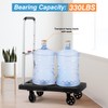Platform Truck Foldable Push Cart Dolly 330lb Weight Capacity, Adjustable