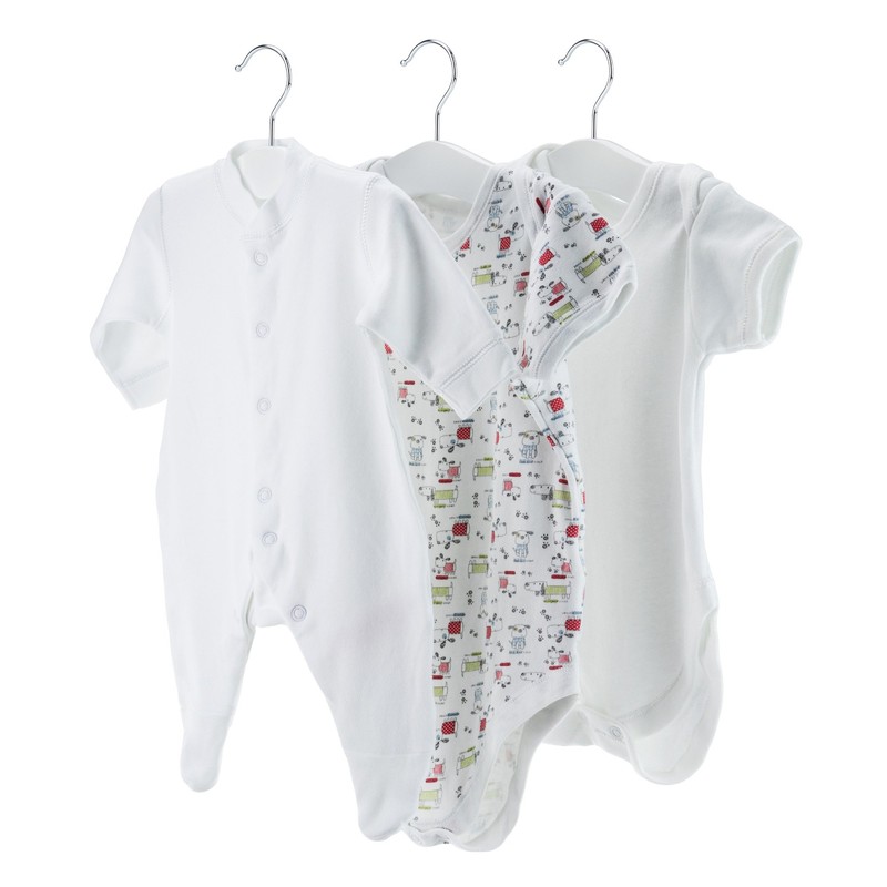 Hangerworld - Echtholz Baby Kinder Kleiderbügel, 12 Stück - Weiß