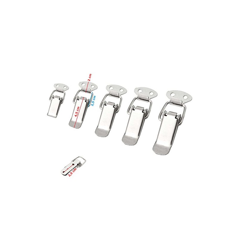 4 x Stainless Steel Tension Clasps, Ideal as a Box