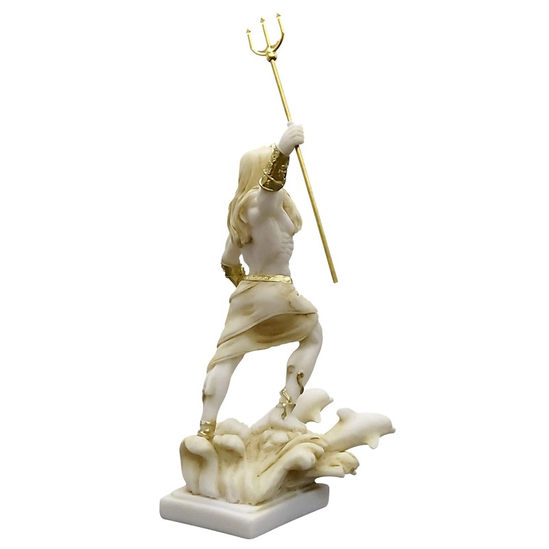 Poseidon Greek God of The Sea Neptune Statue Sculpture Figurine