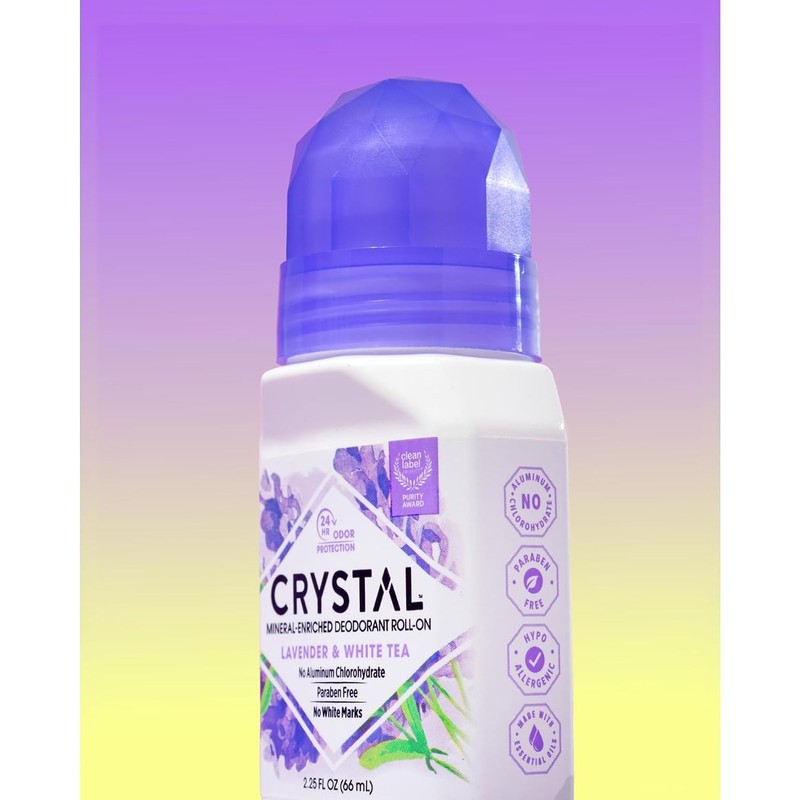 Crystal Essence Roll-On Deodorants, Púrpura