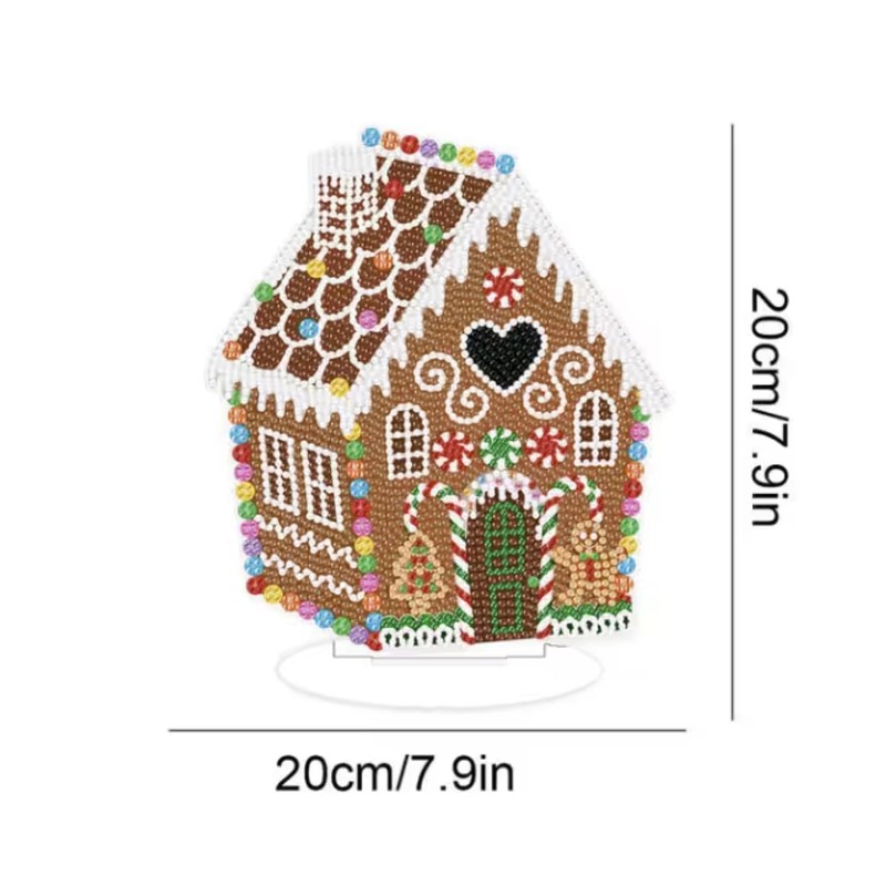 Syntego 5D DIY Cute Christmas Gingerbread House Diamond Painting Art