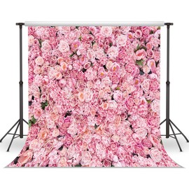 WOLADA Spring Flower Photography Backdrop Mothers Day Flower Backdrop 8x8FT 11990