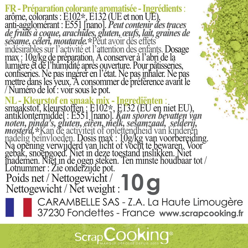 Youdoit Green Food dye Pistachio Flavor - 10 g