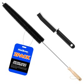 Holikme Dryer Vent Cleaner Kit Clothes Dryer Lint Brush Vent Trap Cleaner Home Essentials Long Flexible Vacuum Brush,Crevice Gap Cleaning Tool Brush