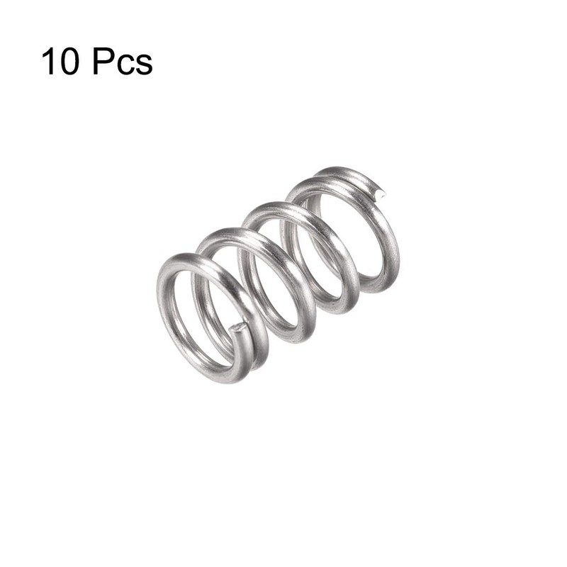 sourcing map Pack of 10 Compression Spring 304 Stainless Steel