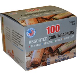 100 Assorted Coin Wrappers (Nested) (1)