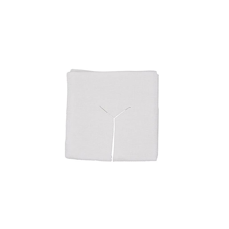 アメジスト ワンウェイ滅菌Y字ガーゼ（綿糸）7.5×7.5cm 16層 50枚入 大容量 個包装