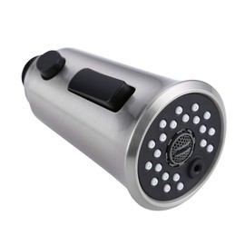 Faucet Head Kitchen Sink Faucet Replacement Parts Sink Faucet Sprayer Attachment Pull Out Spray Head Replacement for G1/2 Connector, Brushed Nickel