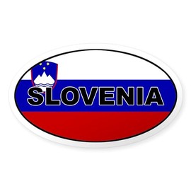 CafePress Slovenia Flag Oval Sticker Oval Car Bumper Sticker