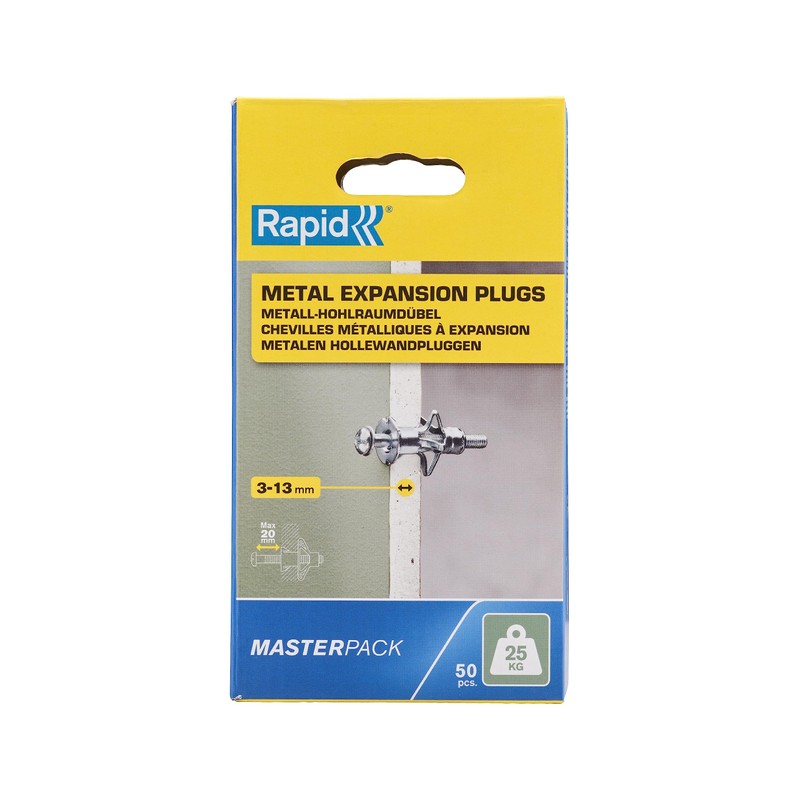 Rapid Cavity Dowels Metal with M4 Screw for Single Layer