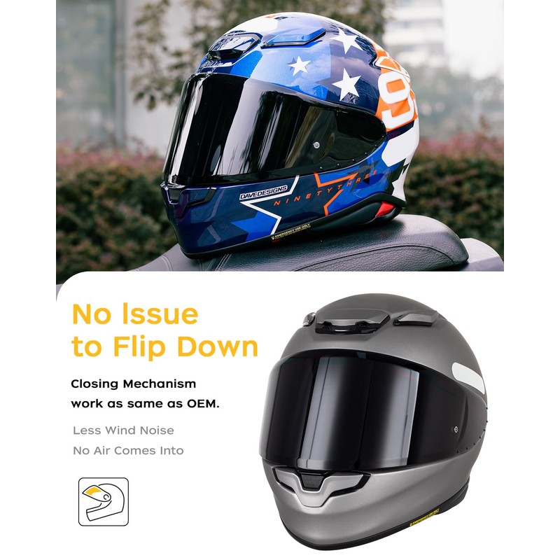 Soman RF-1400 RF 1400 Visors Shield Replacement, CWR-F2 Visor Face