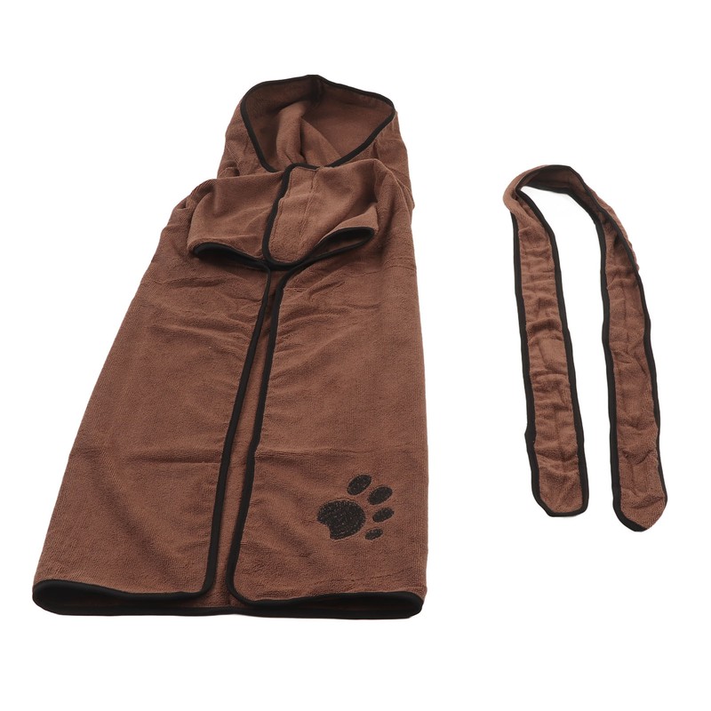 Dog Towel Bathrobe Strong Absorbent Soft Warm Pet Dog Drying