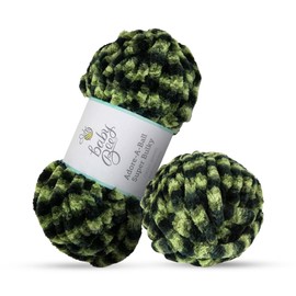 Hobby Lobby Camo Green Baby Bee Adore-A-Ball Super Bulky Garn
