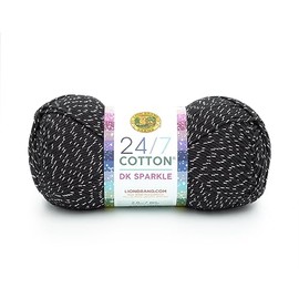 Lion Brand Yarn 24/7 Cotton Dk Yarn, 1 Pack, Night Sky