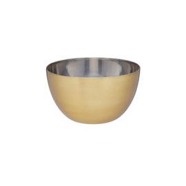 MasterClass Stainless Steel Bowl, Mixing Bowl, Salad and Shareable Dishes, 24 cm, Brass Effect