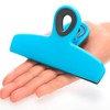 com-four® 6 x Sealing Clips for Bags - Wide Sealing