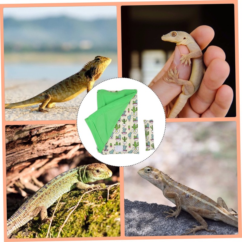 Gatuida Reptile Substrate Bed for Lizards Cozy Sleeping Bag for