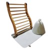 NUIBY Non-Toxic Cedar Sauna Backrest for Barrel or Infrared Sauna,