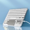 Wireless Bluetooth Keyboard Multifunctional Acrylic Keyboard for Windows for Android