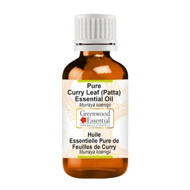 Greenwood Essential Pure Curry Leaf (Patta) Essential Oil (Murraya koenigii) Steam Distilled 50ml (1.69 oz)