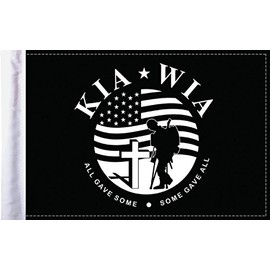 Pro Pad 6"x9" KIA-WIA Motorcycle Sleeved Flag