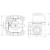 AQUA HEATING Three-Way Mixer Valve 3/4 Inch 3-Way Mixer Heating