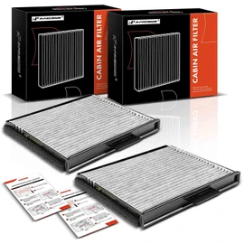 A-Premium - Filtro de aire de cabina de 2 piezas con carbón activado compatible con Ford F-150 1997-2004, F-250, F-350, Expedition, F-150 Heritage, F-250 HD, F Super Duty, F-53, F-59 y Lincoln