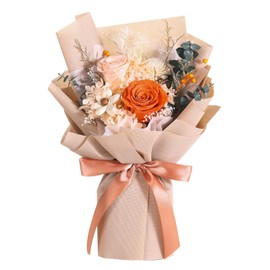 Jtoder Forever Flowers for Delivery Prime, Preserved Long Lasting Pink Rose Flower Bouquet for Mom Wife Girlfriend on Mothers Day Valentines Day Christmas Anniversary Birthday Gifts for Her