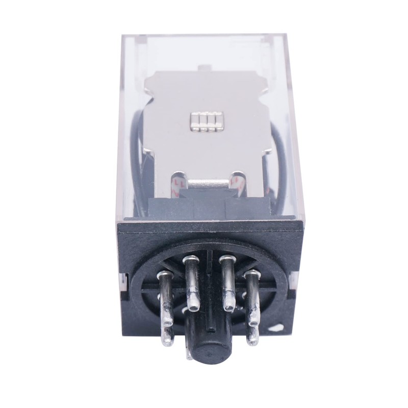TWTADE/JTX-2C, MK2P-I DPDT Power Relay with Plug-in Terminal Socket Base,