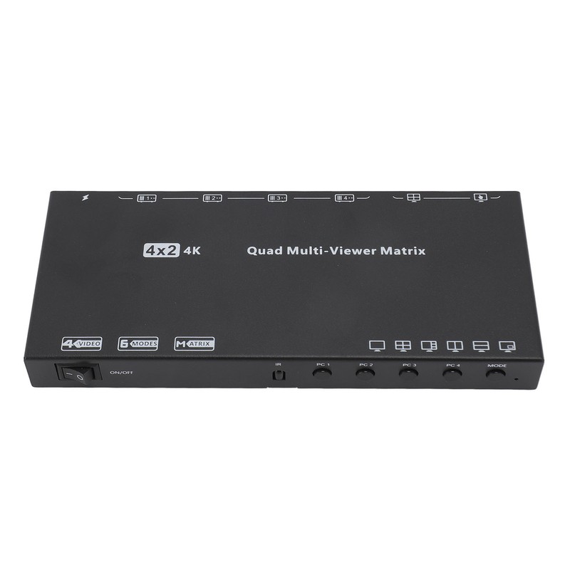 4K 30Hz HD Multimedia Interface Switch Splitter with Remote 6