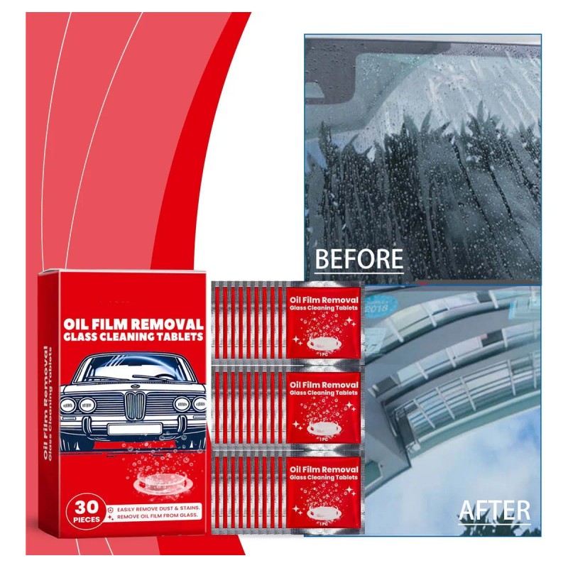 Tabletas Efervescentes Limpiadoras De Película De Aceite Par