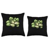 Brussels Sprouts In A Rustic Style Throw Pillow