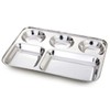 Expresso 5 in1 Stainless Steel Round Extra Deep Compartment Divided