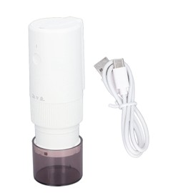 Portable Electric Coffee Grinder USB Rechargeable Easy One Touch Mini Coffee Mill for Herb Nuts Spice for Travel White