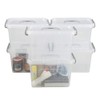 Neadas 6 Quart Plastic Storage Containers with Lids and Handles,