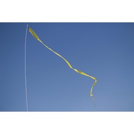 EEZ RV Products 25' Long (Yellow) Wind Streamer, Great for RVing, Boondocking, Back Yard Wind Sock (1 Piece)