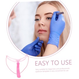 MERRYHAPY Convenient Travel Eyebrow Stencil Set 8 Eyebrow Shapes Handheld Perfect for Daily Use