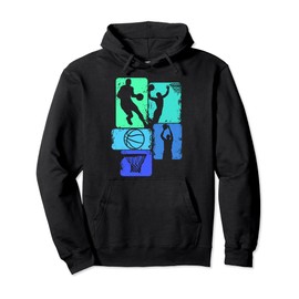Basketball Player Boys Kids Men Pullover Hoodie
